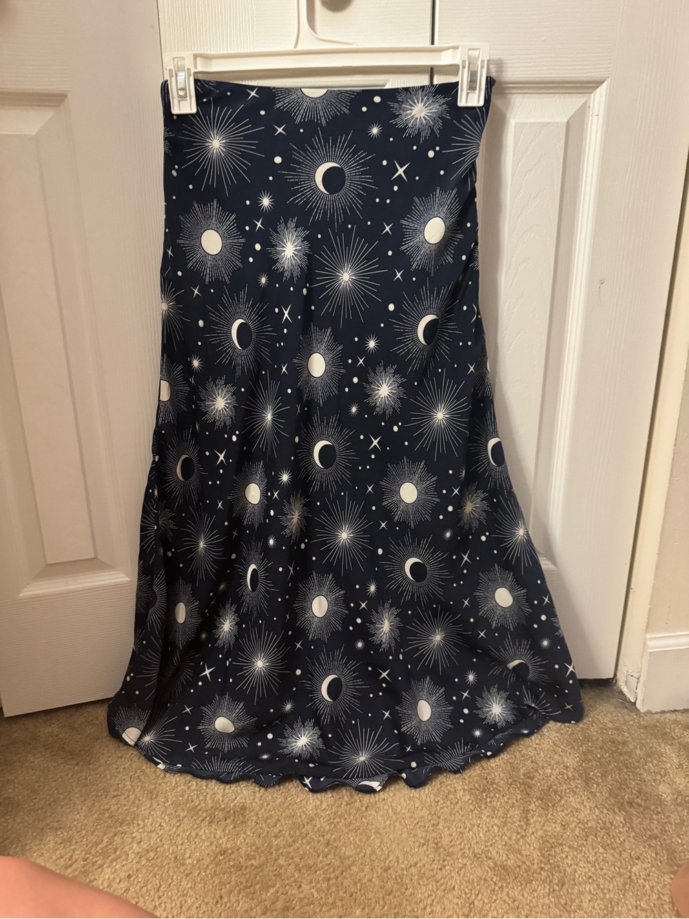 ModCloth Navy Celestial Maxi Skirt - Picture 2 of 8